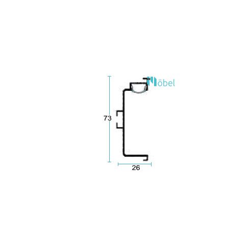 5450 LED "U" Gola, 4000 mm