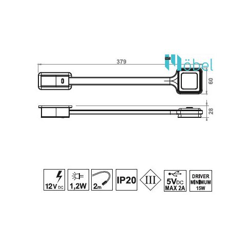 FFLEXI 2Q LED hajlítható karos lámpa, term. fehér, fehér, kapcsolóval, USB-C csatalkozóval