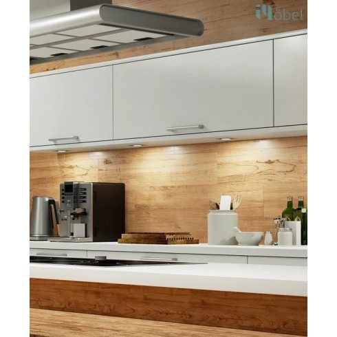 LED spotlámpa kerek, OL14,fekete, 3W, term.fehér