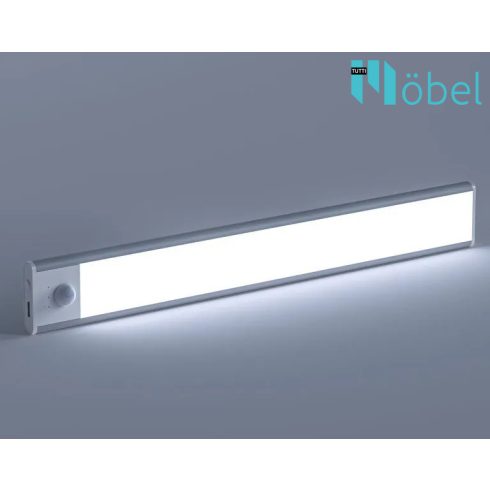 GRÉTA LED mágneses felszerelésű lámpa, akkumulátoros tölthető alu matt króm 